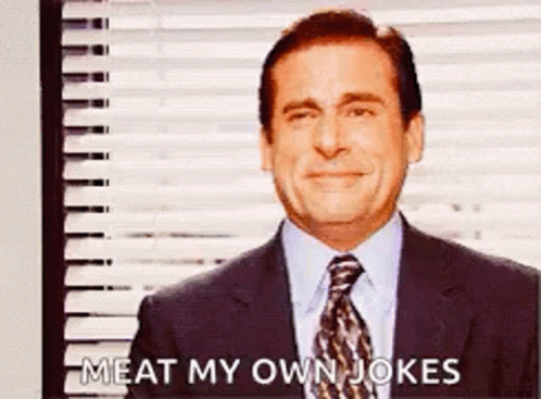 Meat My Own Joke Michael Scott GIF