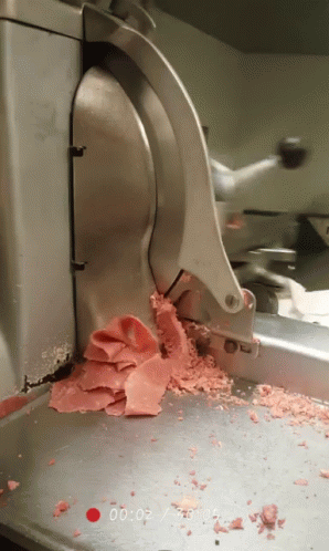 Meat Slicer in Kitchen at 00:02