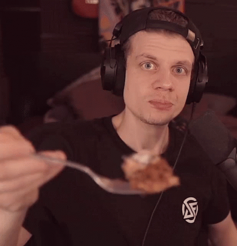 Man Appreciating His Meatloaf GIF