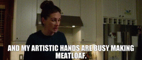 Woman Artistic Hand Busy Making Meatloaf GIF
