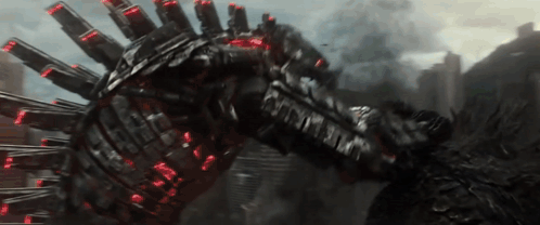 Mechagodzilla Smashes Godzilla 2021 GIF