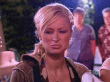 Media Personality Paris Hilton Eww Facial Expression GIF