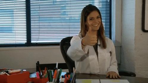 Médica Doctor Katie Nolan Thumbs Up GIF