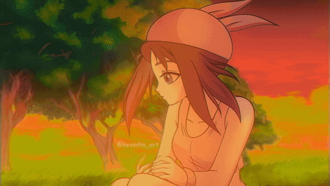 Meditating Lofi Girl GIF