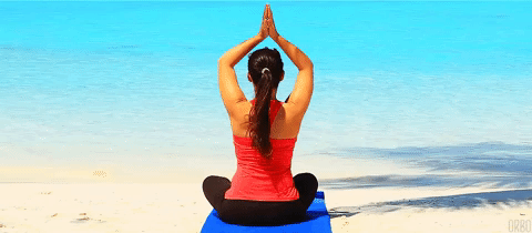Meditation In The Beach GIF