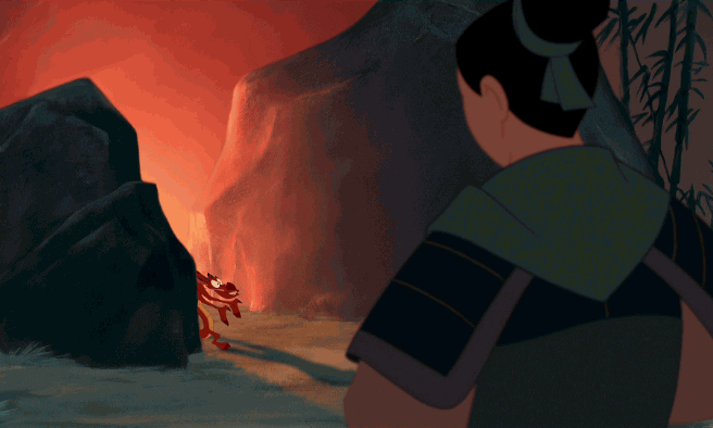 Meeting Mushu The Dragon GIF