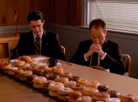 Meeting With A Lots Of Donuts GIF