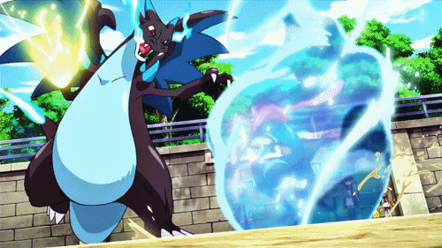 Mega Charizard Ash Greninja GIF