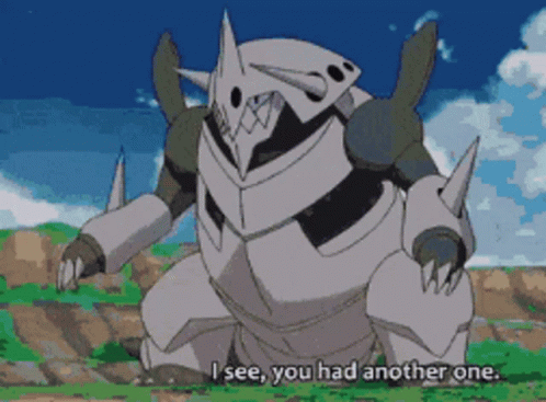 Mega Evolution Aggron Uses Flash Cannon GIF