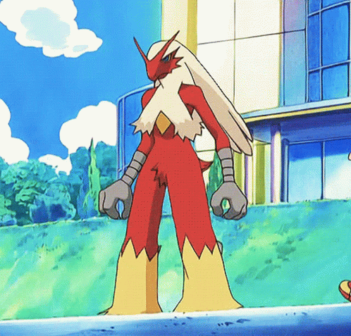 Mega Evolution Blaziken Gets A Hug GIF