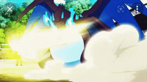 Mega Evolution Charizard Thunder Punch GIF