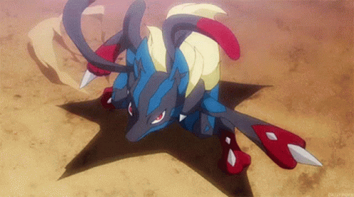 Mega Evolution Lucario Punch GIF
