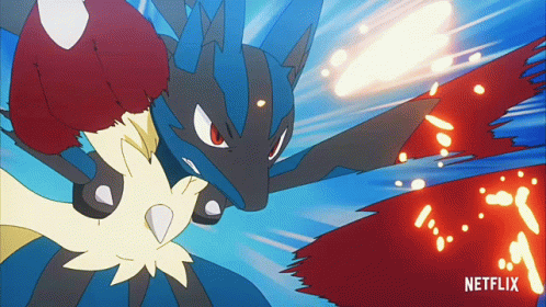 Mega Evolution Lucario Speed Fights GIF