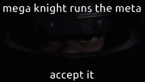 Mega Knight Runs The Meta On Cartoon Face GIF