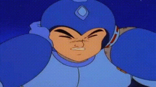 Mega Man Blocking His Ears GIF