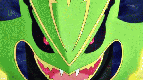 Mega Rayquaza Ready To Attack GIF