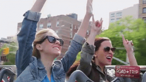 Megan And Liz Road Trip GIF