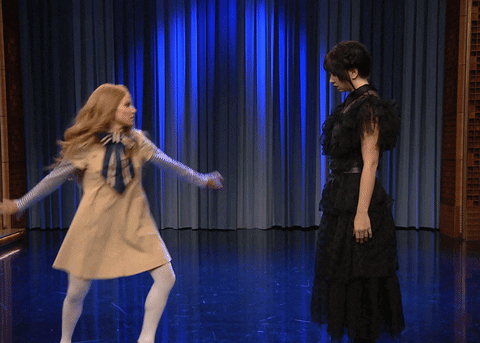 Megan And Wednesday Dancing GIF