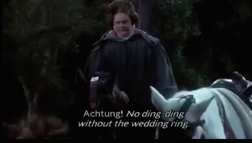 Megan Cavanagh Ding Ding Ding Wedding Ring GIF