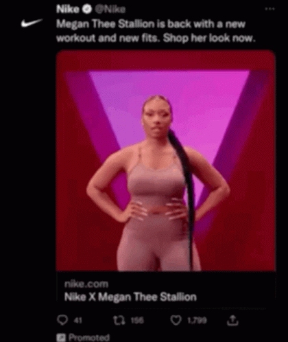 Megan Thee Stallion Is Back With A New Workout And New Fits. Shop Her Look Now GIF