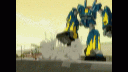 Megas Xlr Stomping Robot GIF