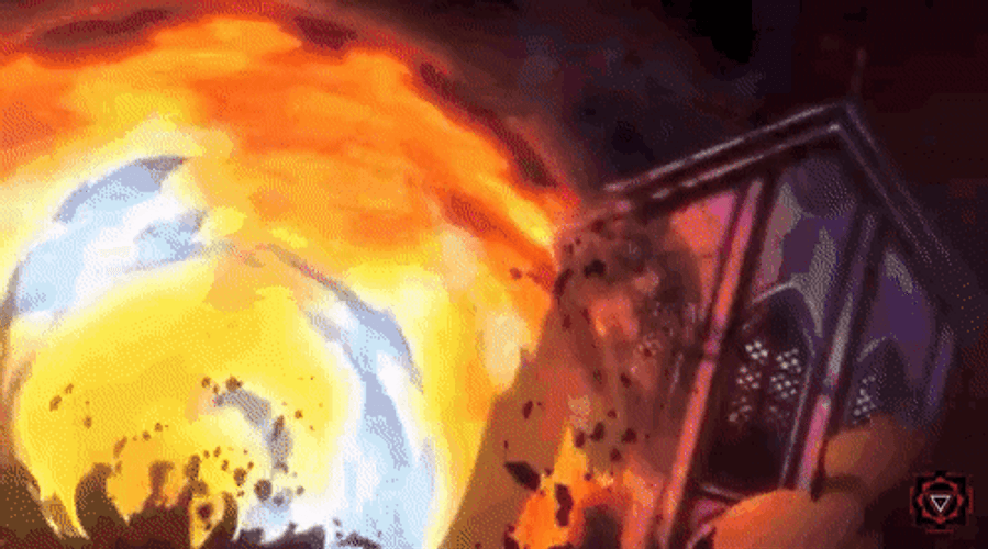 Megumin Catastrophic Explosion Burning Everything GIF