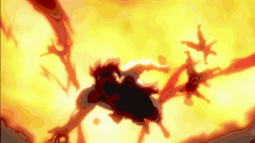 Megumin Destructive Explosion Hitting Enemies GIF