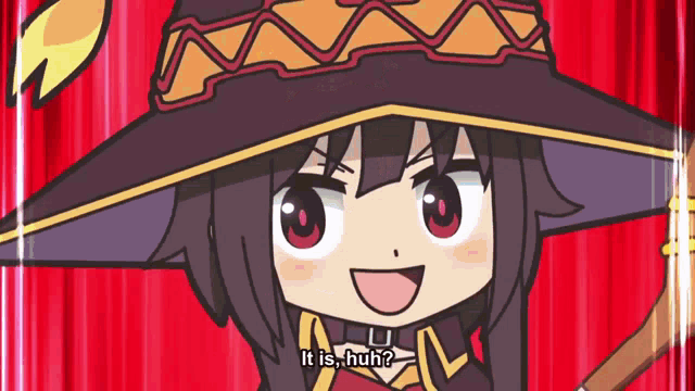 Megumin Rotating Mage Staff Weapon To Start Explosion GIF