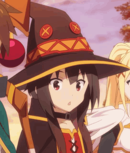 Megumin Shocked And Stunned GIF