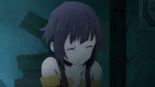 Megumin Shyly Laughing GIF