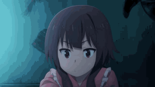 Megumin Shyly Speaking GIF