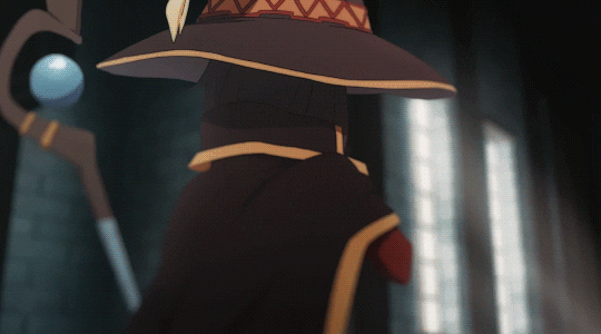 Megumin Standing Backwards GIF