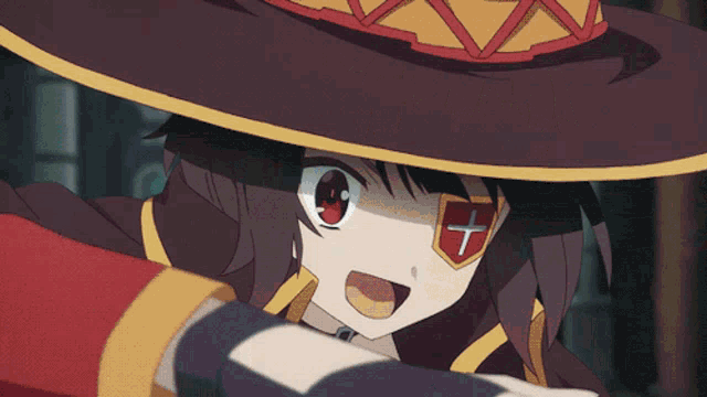 Megumin With Aqua And Kazuma GIF