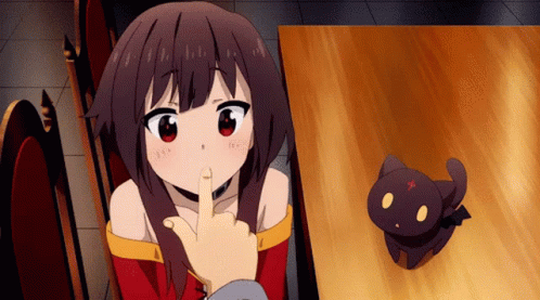 Megumin With Wagging Cat GIF