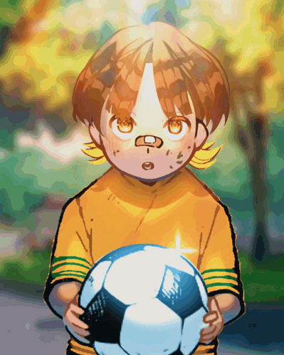 Meguru Bachira Chibi With Soccer Ball GIF