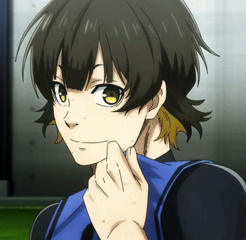 Meguru Bachira Wiping Sweat GIF