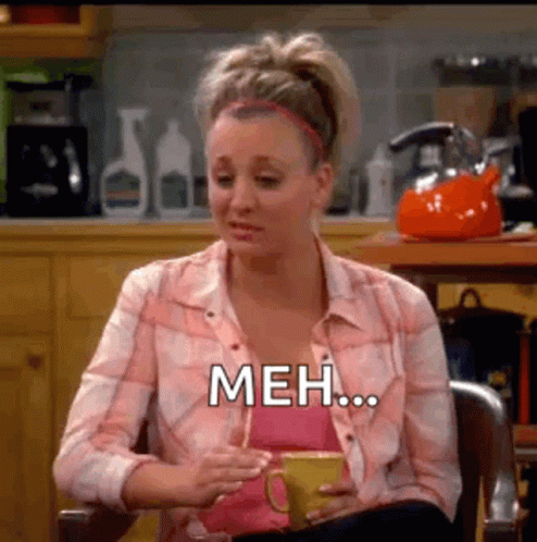 Meh Face Girl In Pink GIF