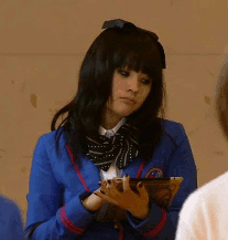 Meh Face School Girl GIF