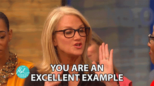 Mel Robbins An Excellent Example GIF