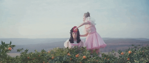 Melanie Martinez Orange Garden GIF