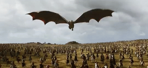 Meleys House Of Dragons Flying Above GIF