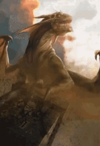 Meleys Red Queen Animated Dragon GIF