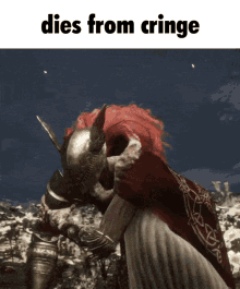 Melina Elden Ring Dies From Cringe Meme GIF