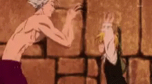 Meliodas And Ban High Five GIF