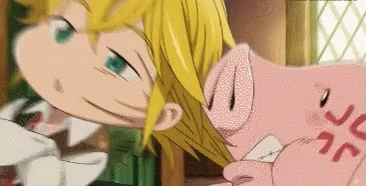 Meliodas And Hawk GIF