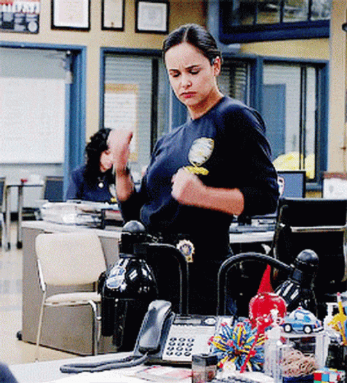 Melissa Fumero Victory Dance GIF