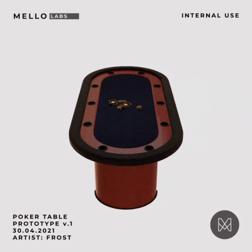 Mello Labs Poker Table Prototype V.1 Artist Frost 30.04.2021 GIF