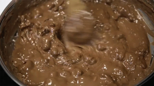 Melted Chocolate Being Stirred GIF