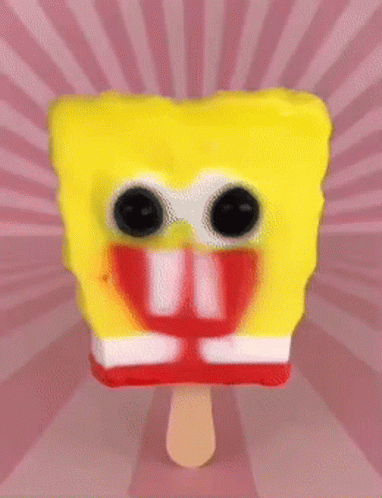 Melted Spongebob Popsicle GIF