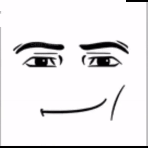 Meme Faces Roblox Character Smiling Closeup GIF